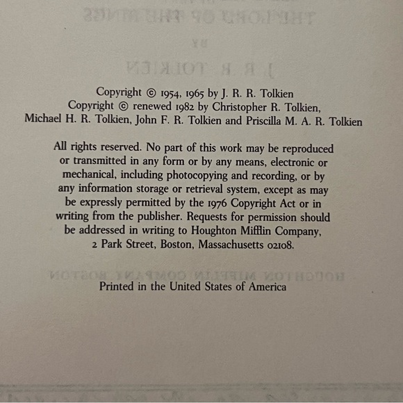 Lord of the Rings 3 Vol Set - 1965 2nd Edition - J. R. R. Tolkien - Picture 5 of 11